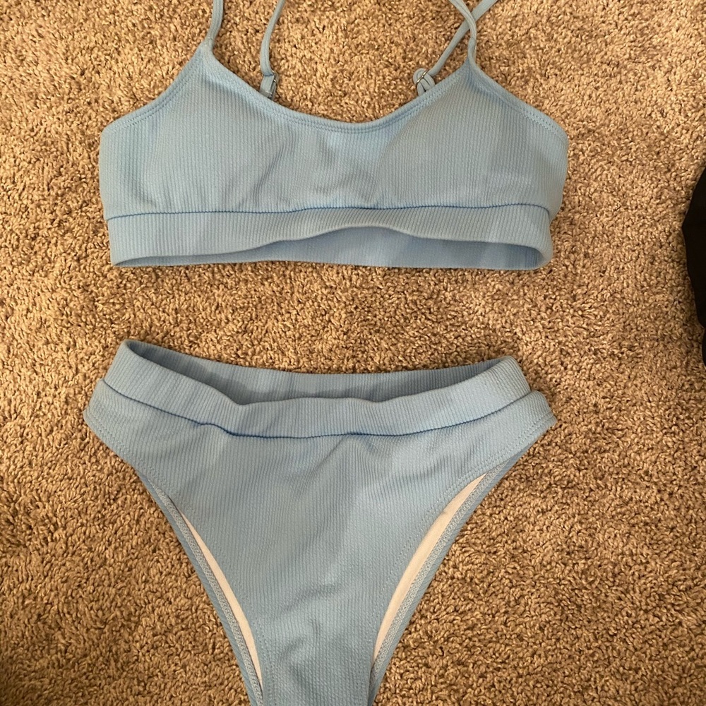 SHEIN high waisted swim suit.